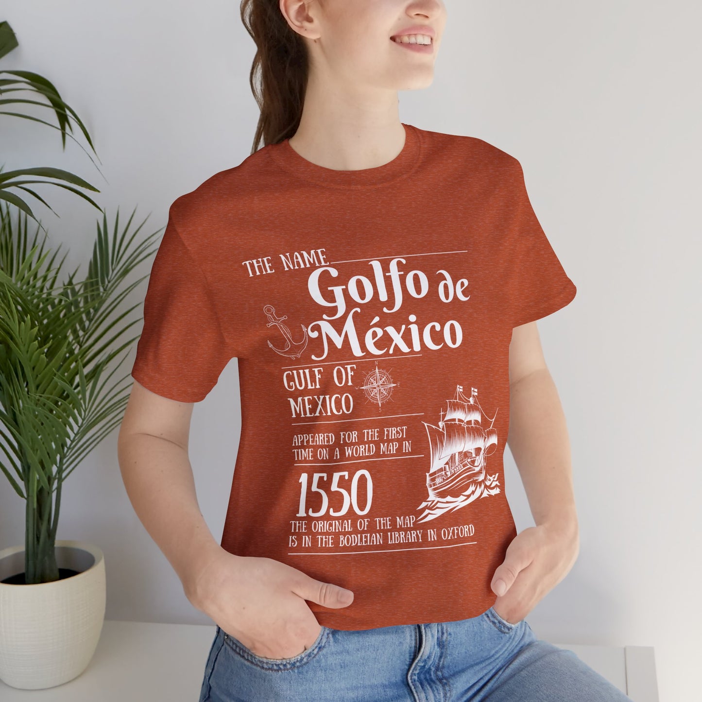 Historic Gulf of Mexico Crewneck Sweatshirt - 1550 Exploration Gift, golfo de mexico, gulf of mexico swearshirt , Gulf of Mexico Exploration Sweatshirt - History Gift