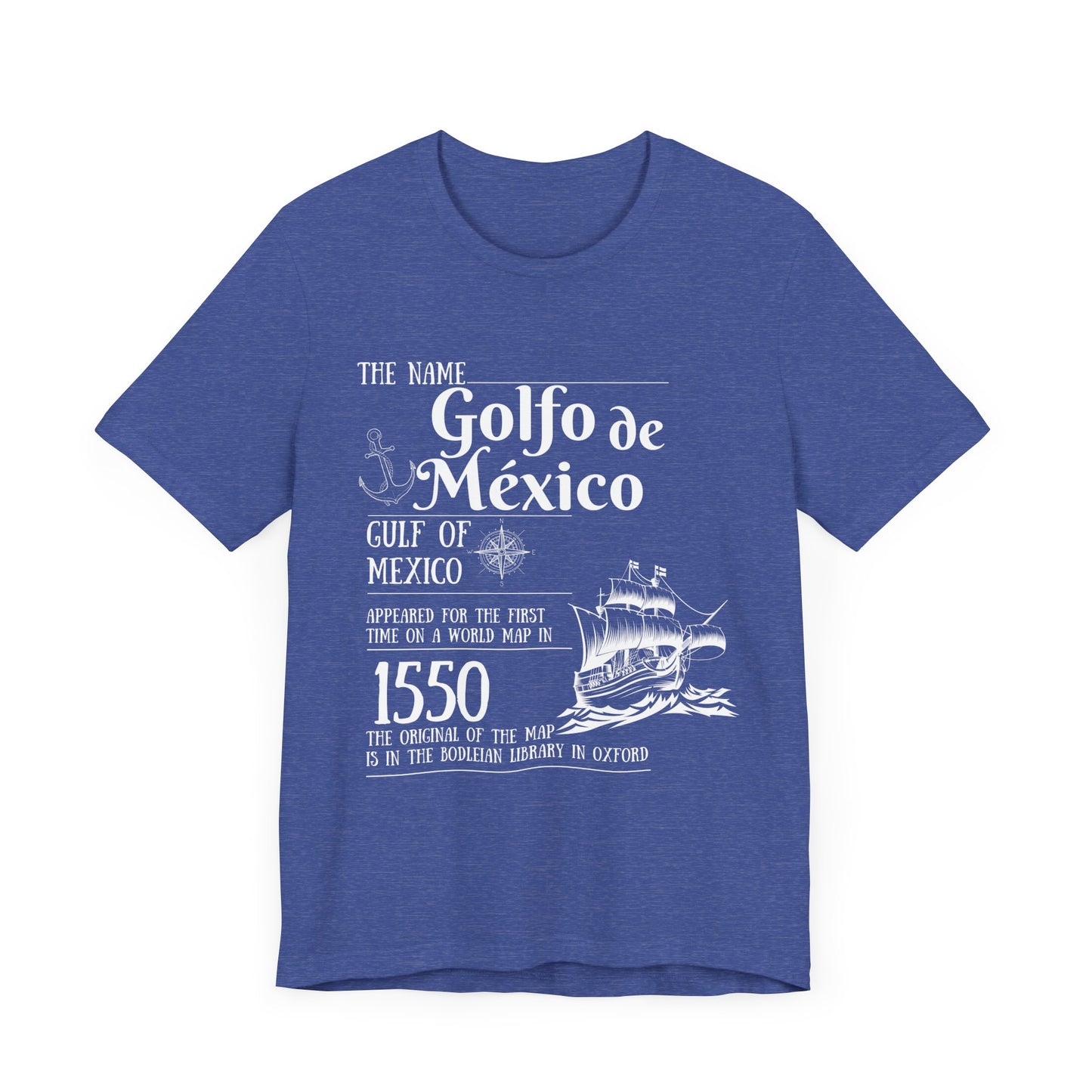 Historic Gulf of Mexico Crewneck Sweatshirt - 1550 Exploration Gift, golfo de mexico, gulf of mexico swearshirt , Gulf of Mexico Exploration Sweatshirt - History Gift