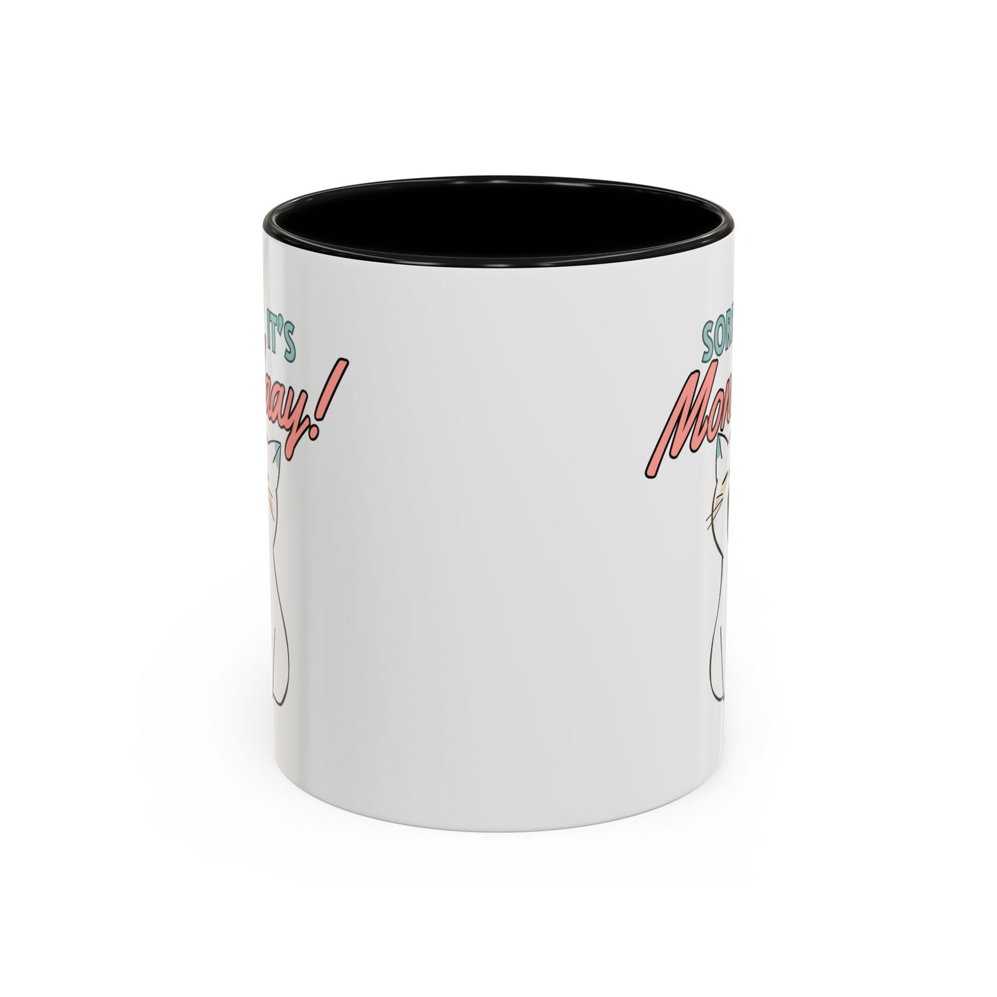 Playful Cat Coffee Mug - "Sorry It's Monday!" - Perfect for Cat Lovers