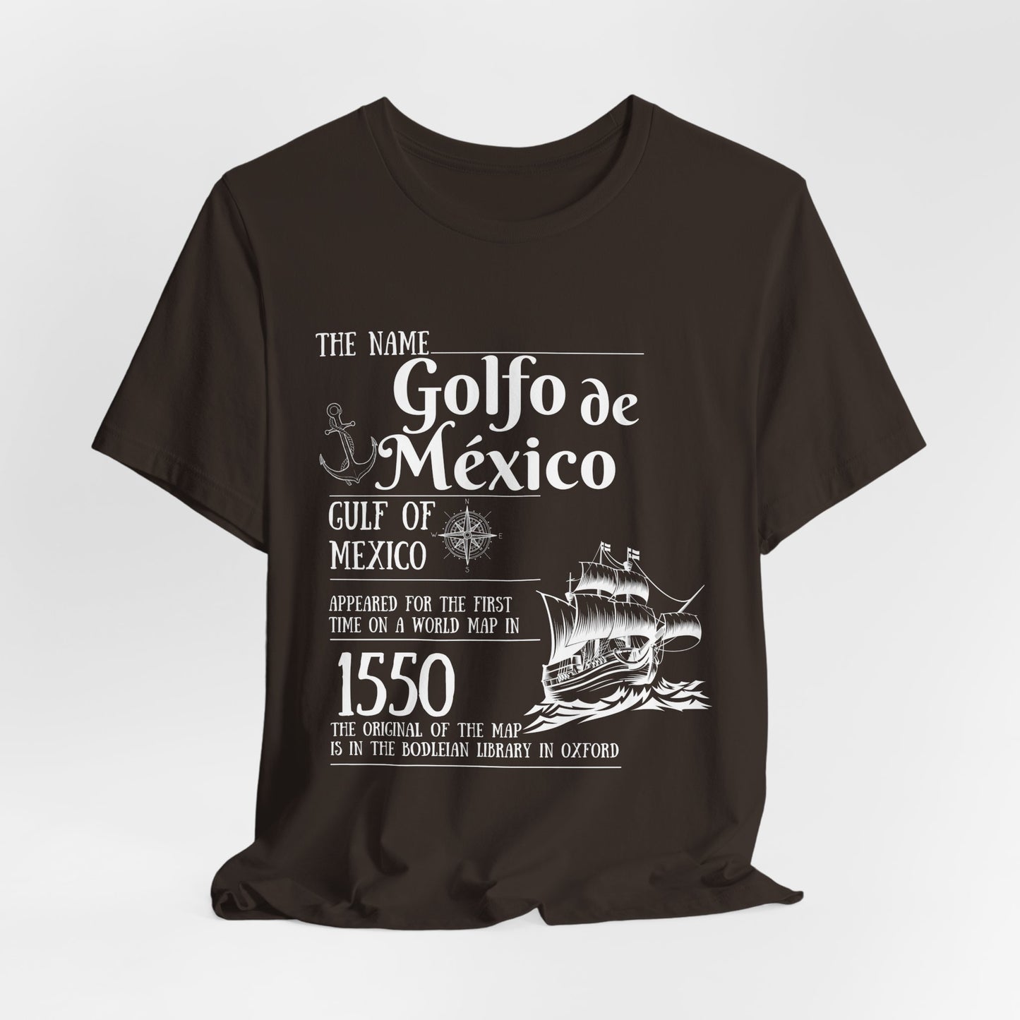 Historic Gulf of Mexico Crewneck Sweatshirt - 1550 Exploration Gift, golfo de mexico, gulf of mexico swearshirt , Gulf of Mexico Exploration Sweatshirt - History Gift