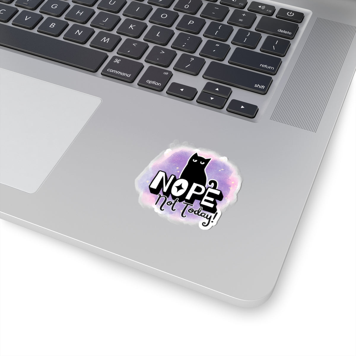 Whimsical Cat Kiss-Cut Stickers | "Nope Not Today!"