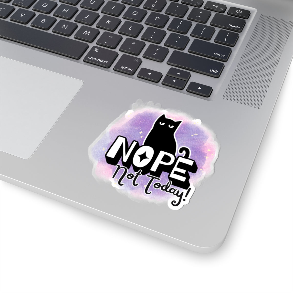 Whimsical Cat Kiss-Cut Stickers | "Nope Not Today!"