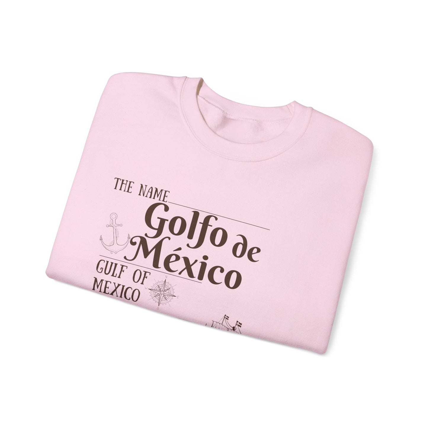 Historic Gulf of Mexico Crewneck Sweatshirt - 1550 Exploration Gift, golfo de mexico, gulf of mexico swearshirt , Gulf of Mexico Exploration Sweatshirt - History Gift