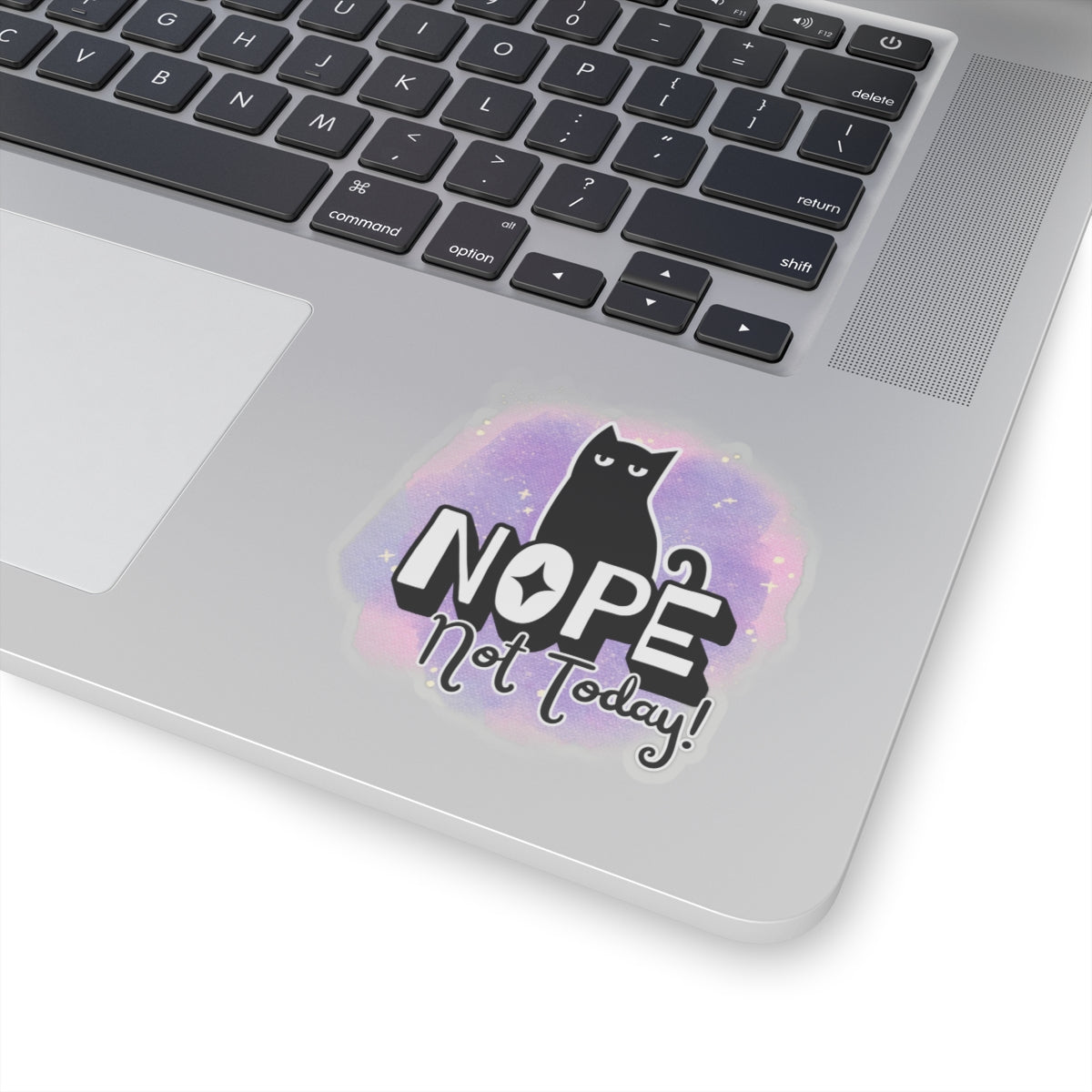 Whimsical Cat Kiss-Cut Stickers | "Nope Not Today!"